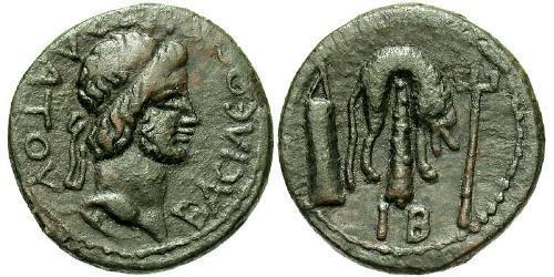 1 Assarion 博斯普鲁斯王国 (c. 438 BC[1] - c. 370 AD) 青铜 Mithradates III (?-46)